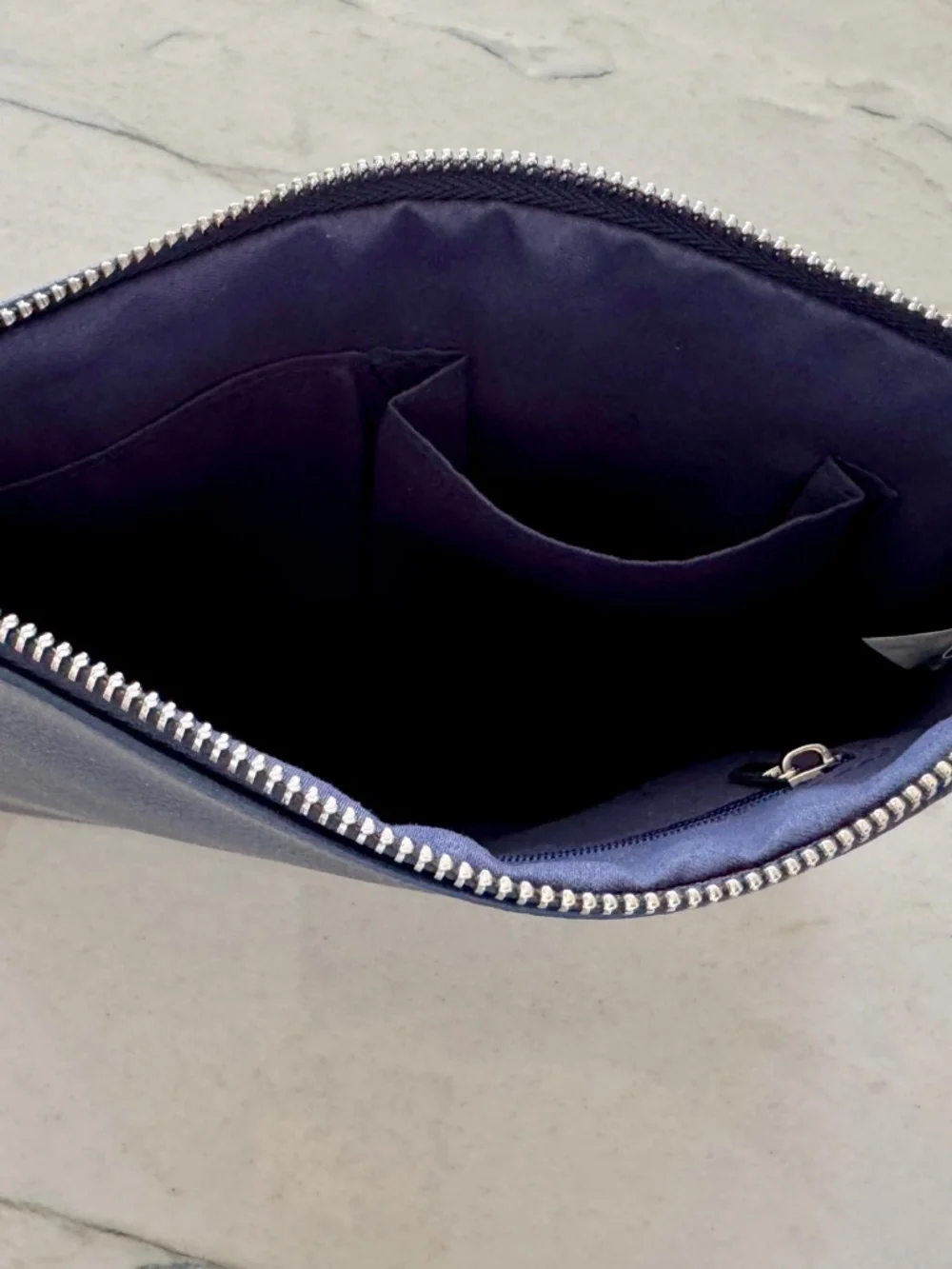 Vegan Leather Zipper Pouch